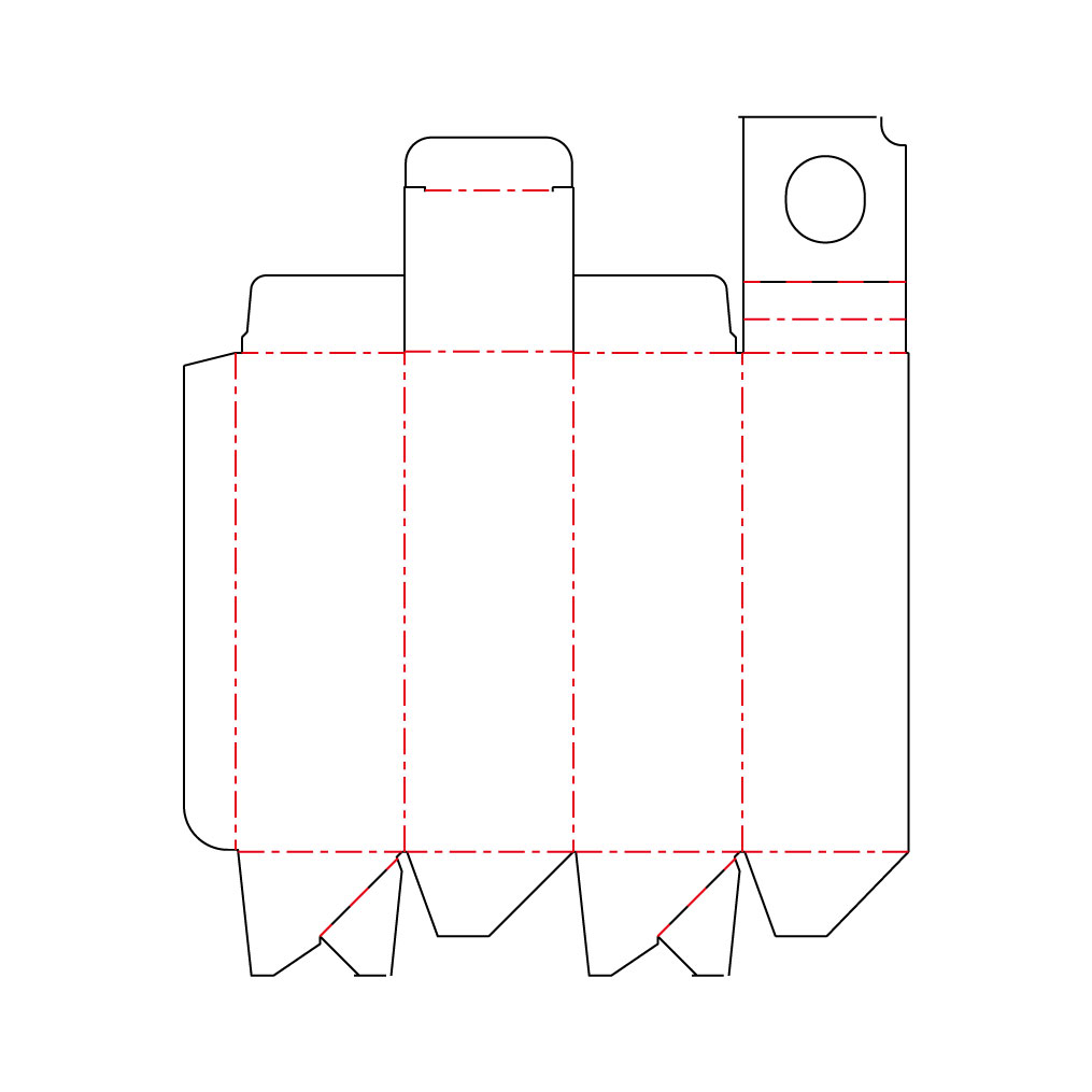 一般的なキャラメル式の箱です。